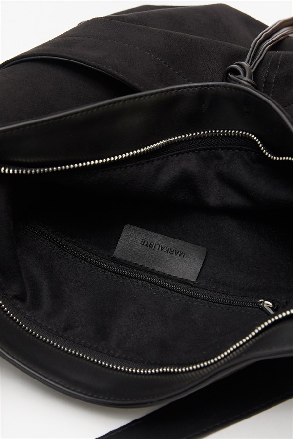 Petra Süet Deri Çanta Siyah