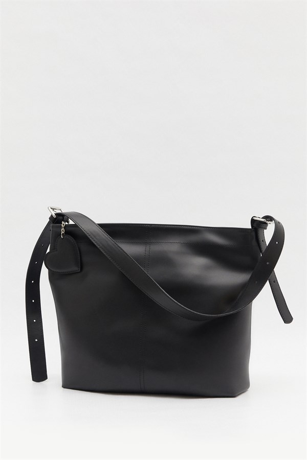 Petra Süet Deri Çanta Siyah