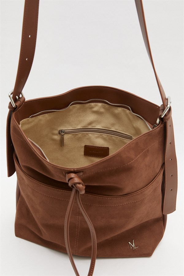 Petra Süet Deri Çanta Taba