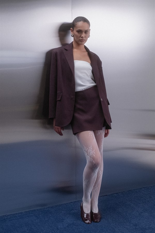 Premium Şort Etek Bordo