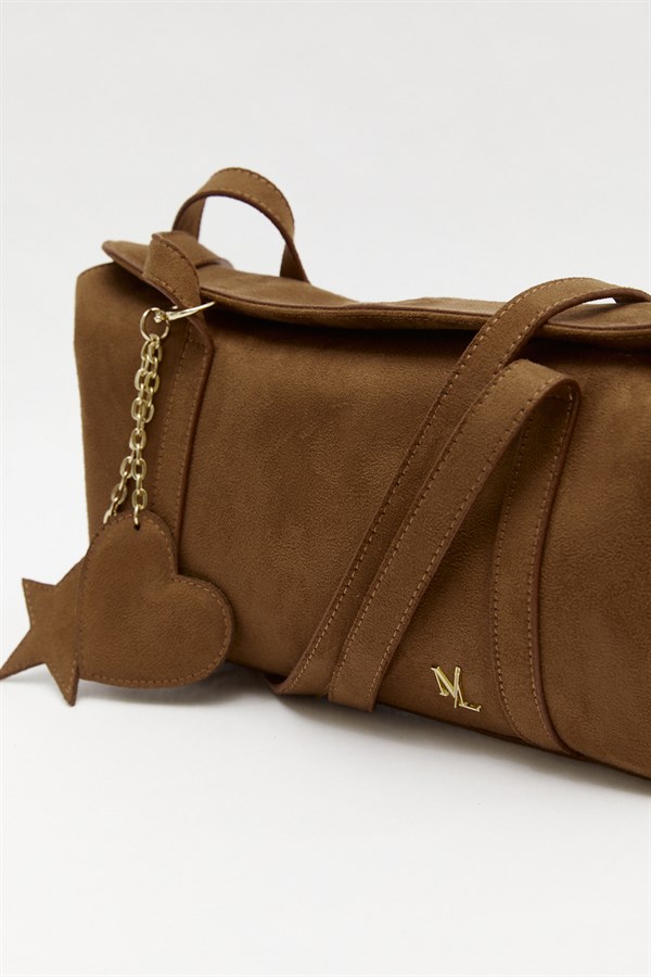 Rouen Süet Çanta Taba