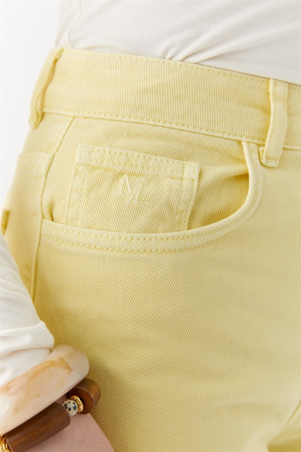 Wide Leg Pantolon Sarı