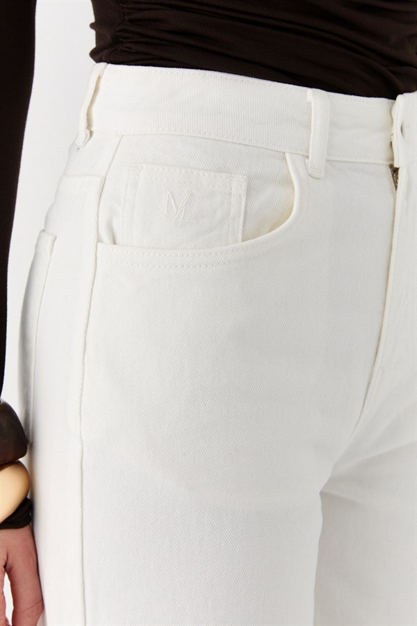 Wide Leg Pantolon Taş