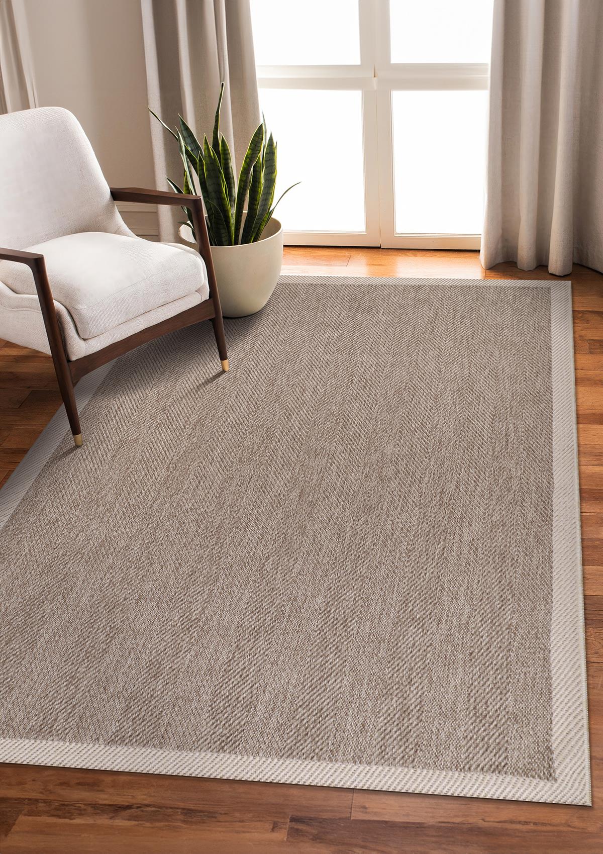 Doğal Jüt, Sisal ve Balık Sırtı Halı Modelleri ile Evinize Şıklık Katın | Saraz HalıSARAZ HALIElit Premium Sisal Halı 1405 – Hav ve Toz Yapmaz Bordürlü Halı