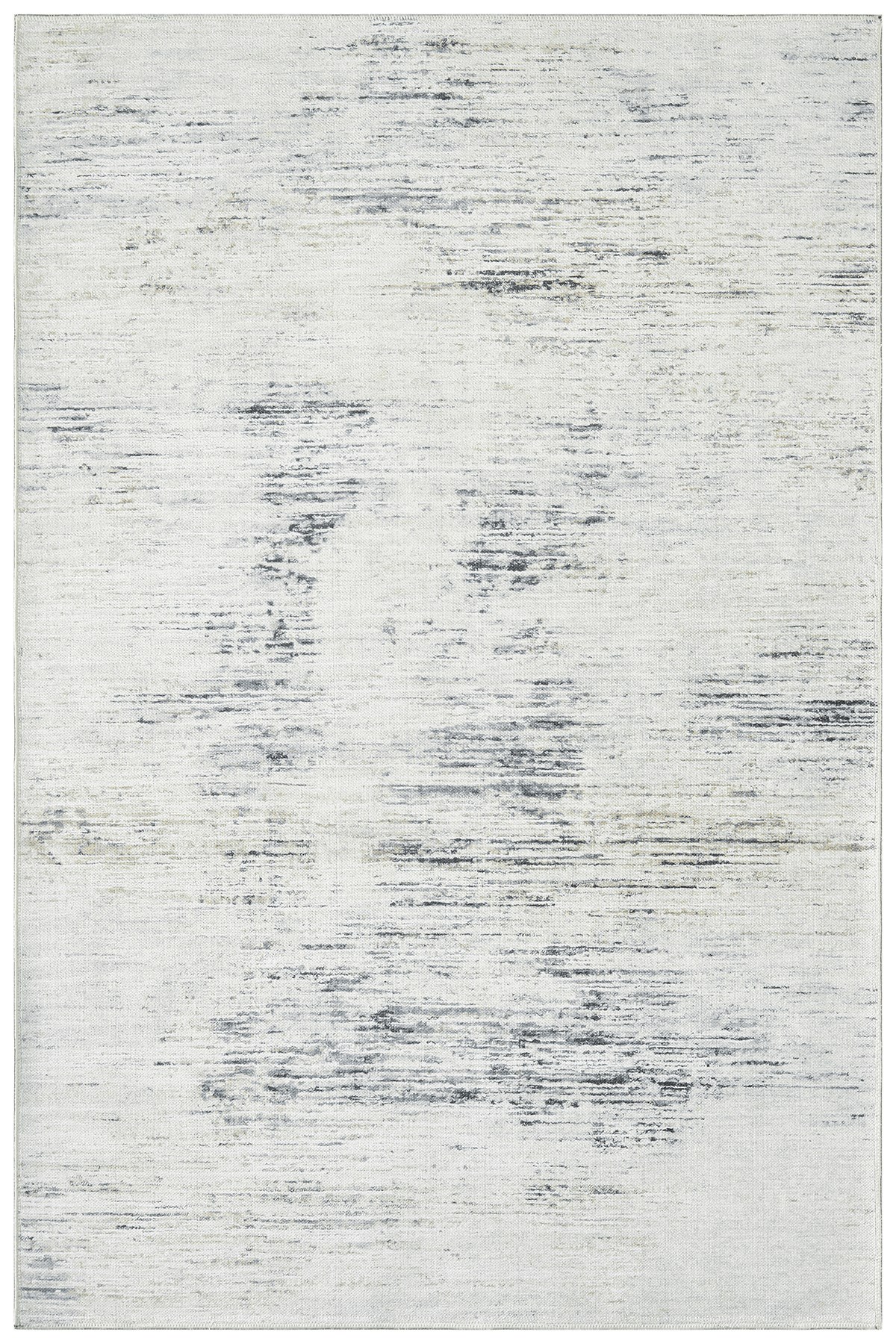 Modern Krem Vizon Soyut Etnik Desenli Baskı Şönil Kilim Kaymaz Taban Salon Oturma Odası Yatak Odası Kilimi SH05