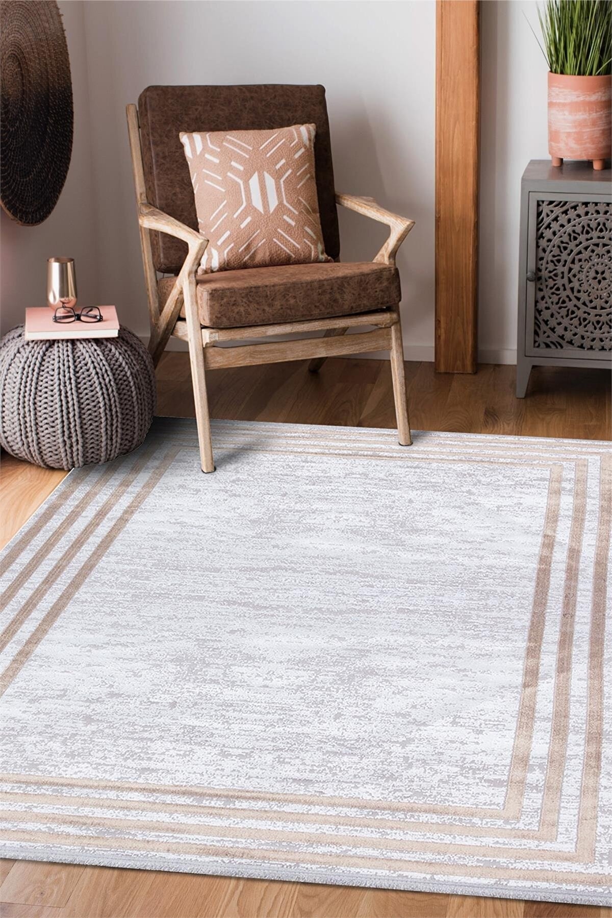 Saraz Halı Bambu PM04 KAHVE