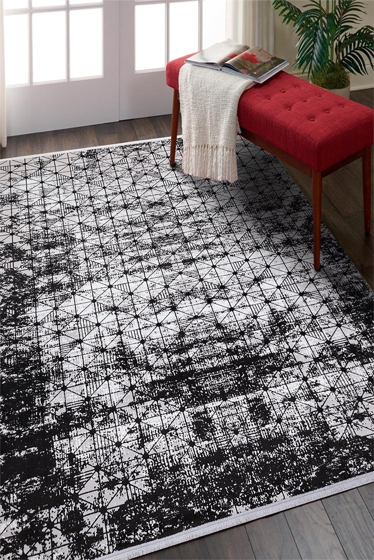 Saraz Halı Bambu PM06 SİYAH