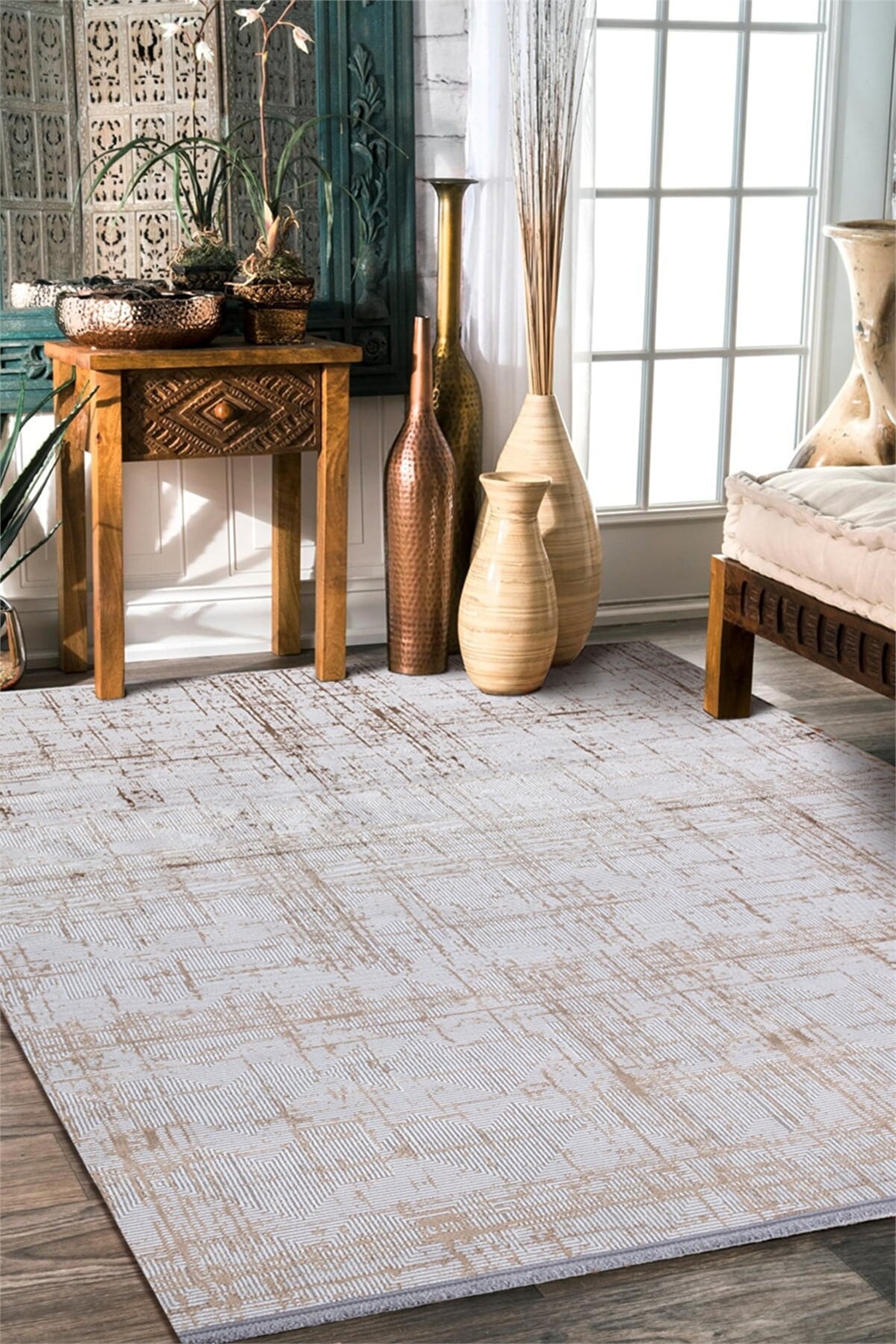 Saraz Halı Bambu PM07 KAHVE