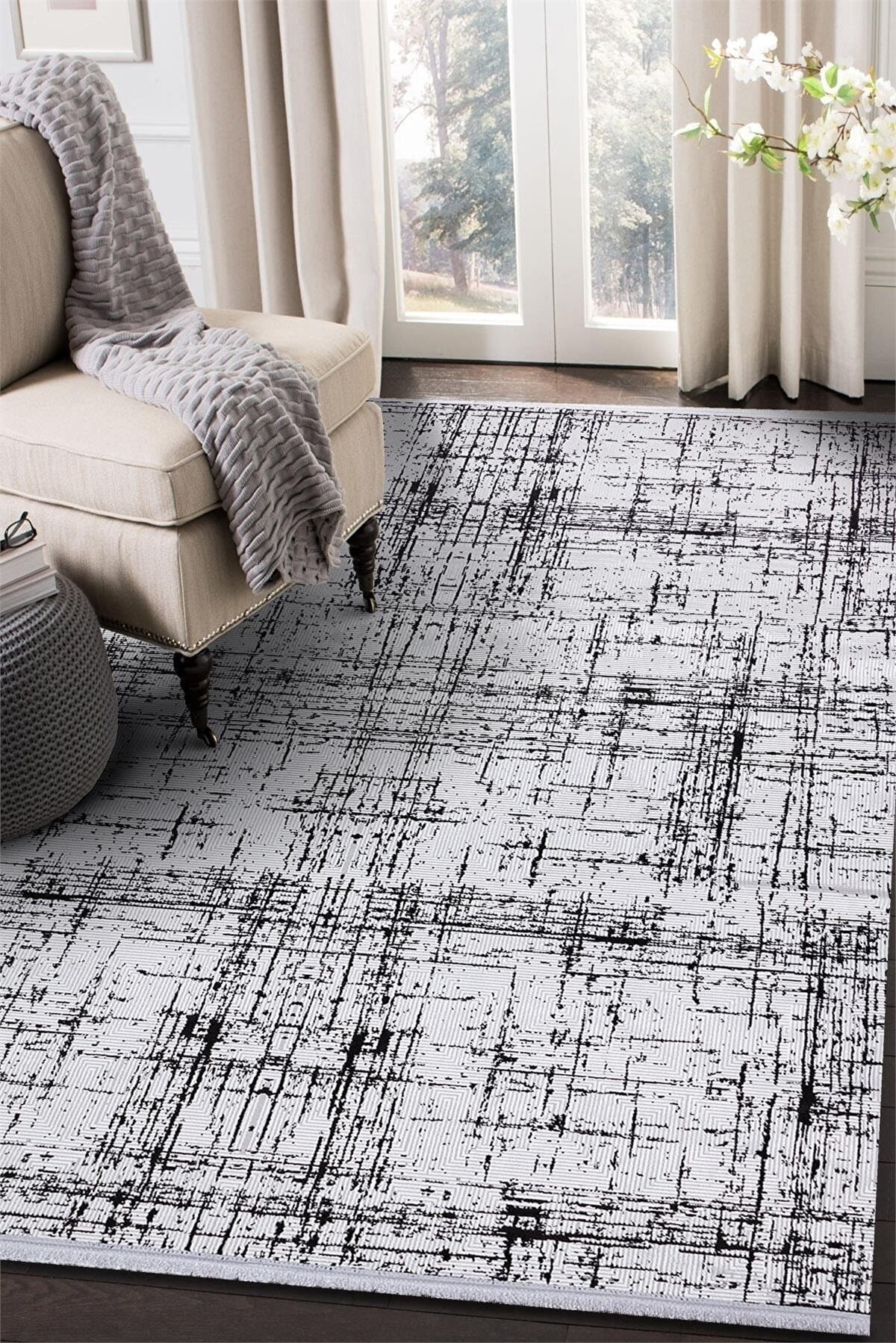 Saraz Halı Bambu PM07 SİYAH