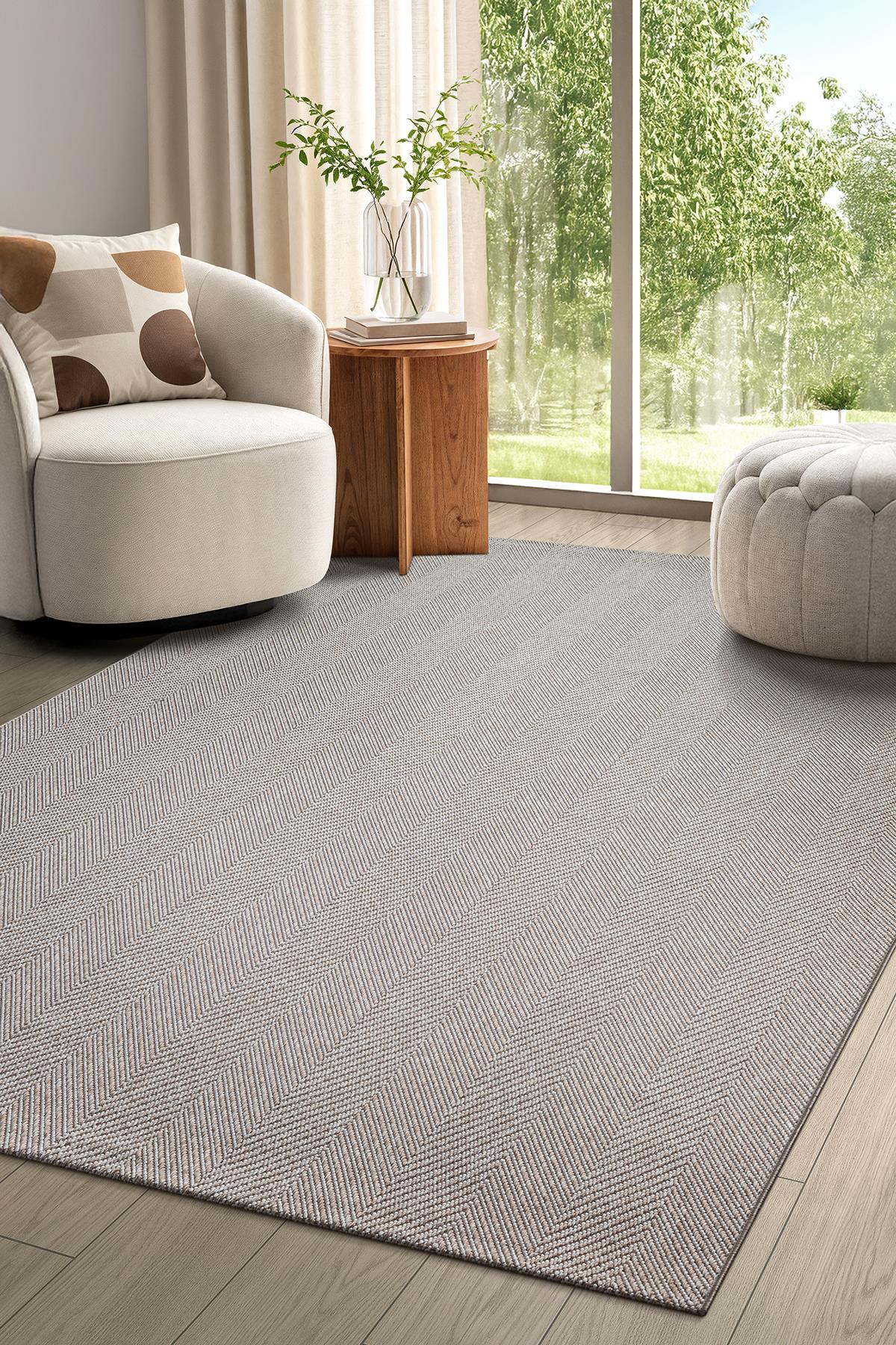 Tek Renk Bej Balık Sırtı Sisal Halı – Kaymaz & YıkanabilirSARAZ HALIElit Premium Sisal Jut Halı 1001 - Bej Balık Sırtı Desen