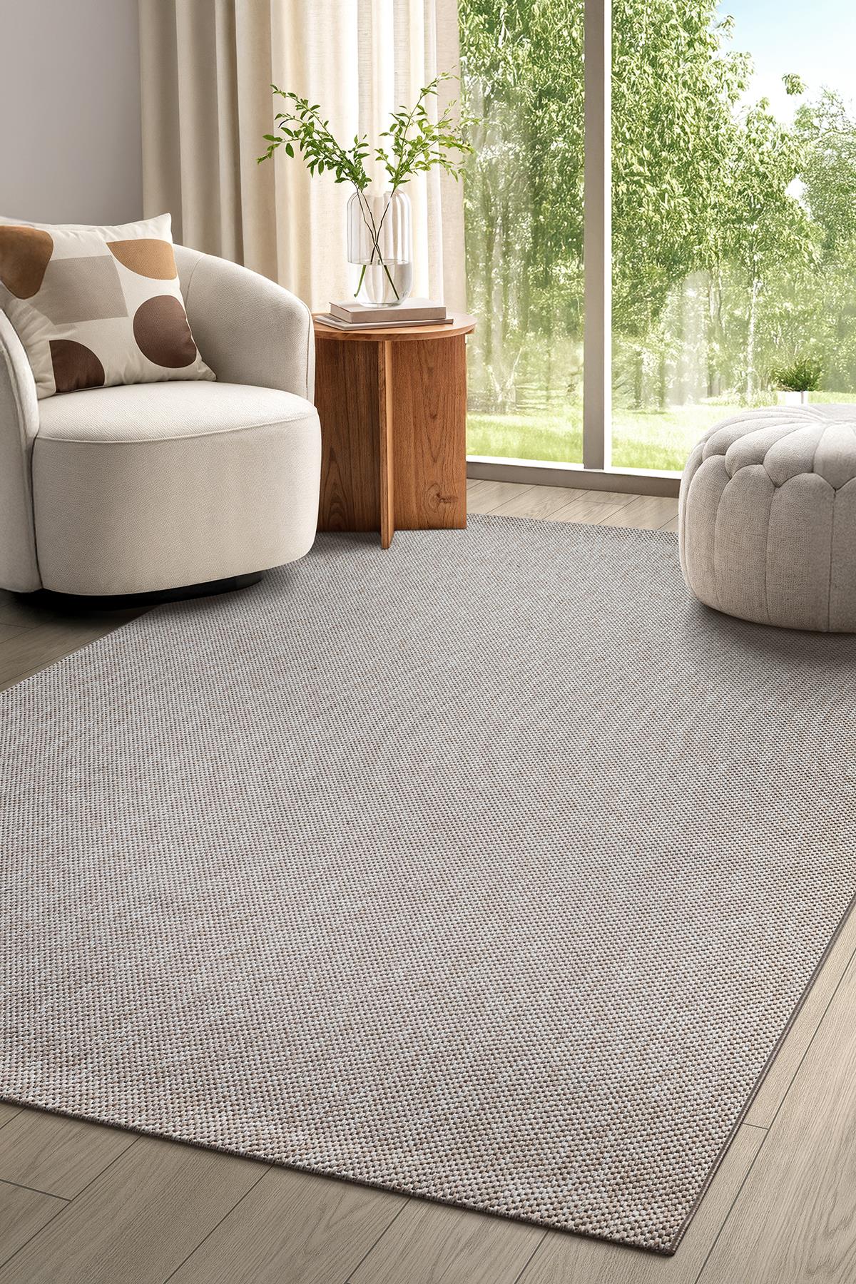 Tek Renk Bej Hasır Dokuma Sisal Halı – Kaymaz & YıkanabilirSARAZ HALIElit Premium Sisal Jut Halı 1015 - Bej Hasır Dokuma 