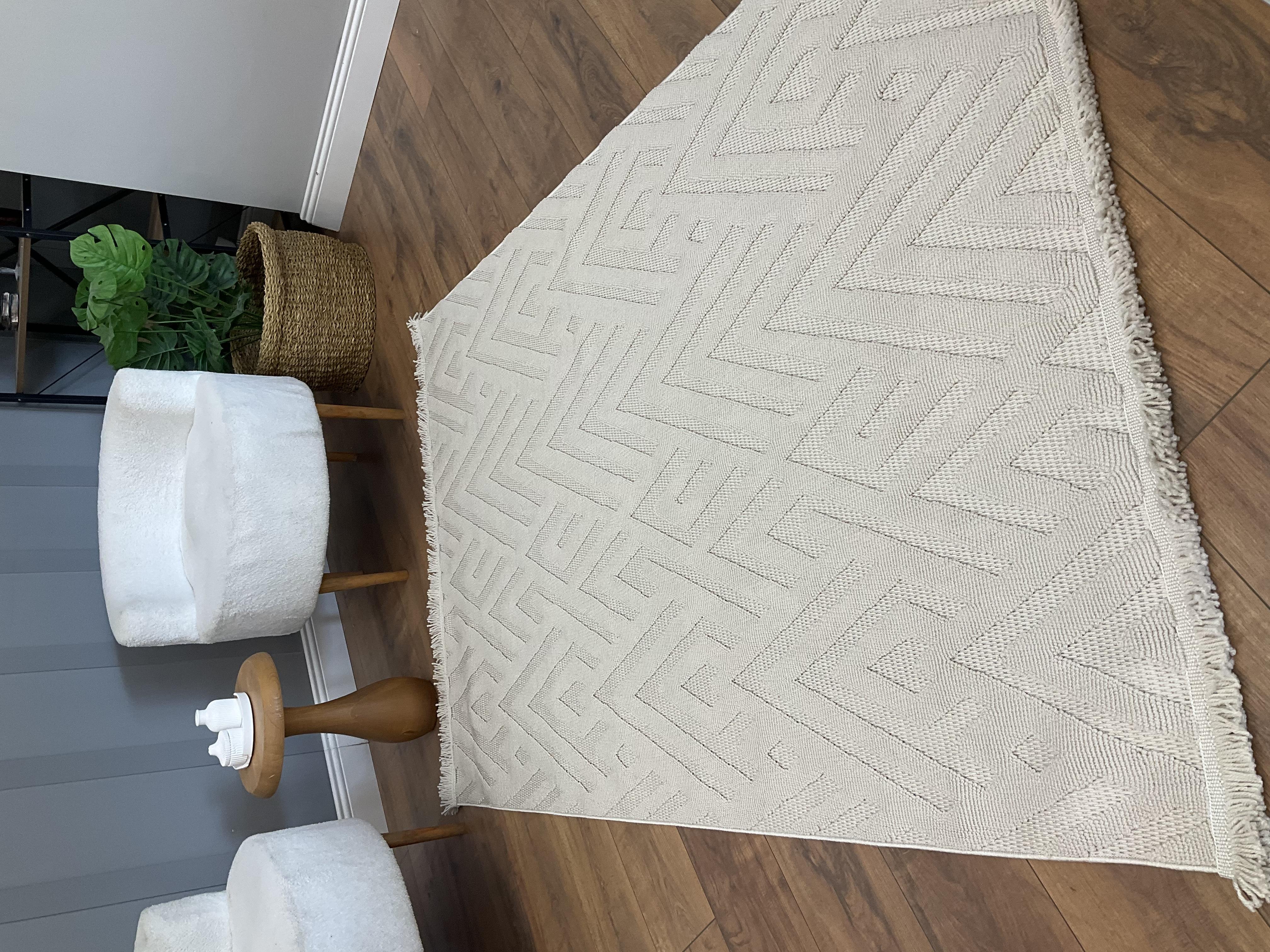 TİCİMAXSARAZ HALIDizayn Serisi Zigzag Desen Bej