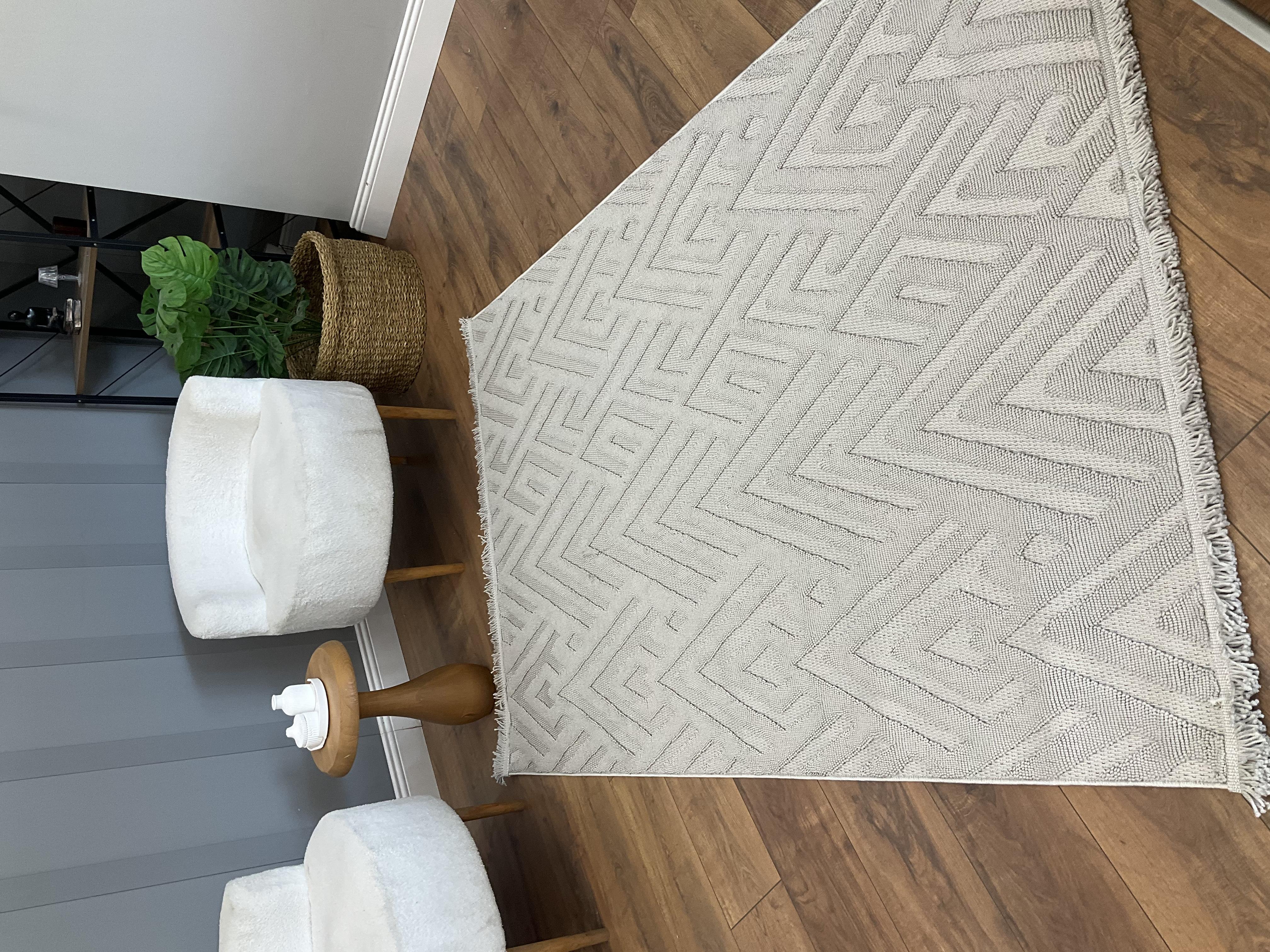 TİCİMAXSARAZ HALIDizayn Serisi Zigzag Desen Gri