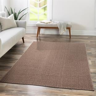 Sisal Serisi Kahve Tek Renk Kilim Halı | Saraz HalıSaraz HalıTM-01 Sisal Jut Hasır Model Tek Renk Dokuma Yıkanabilir Toz Vermez Halı Kahve