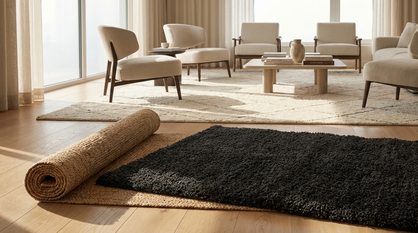 modern evler için şık halı ve kilim modeli