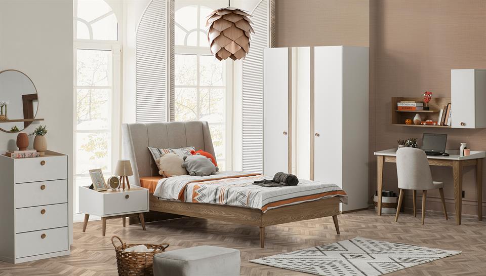 Bohem Genç 3 Kapılı Dolap 