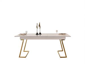 Beykoz Beyaz Yemek Odası Takımı