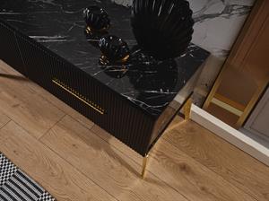 Beykoz Siyah Şömineli Tv Ünite Takımı