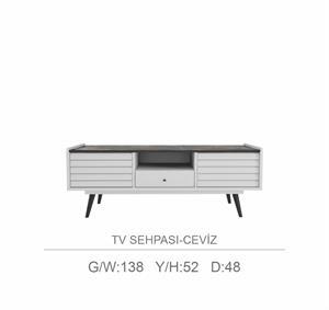 Corsa Beyaz Tv Sehpası