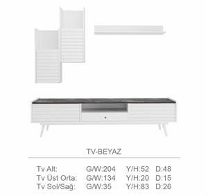 Corsa Beyaz Tv Ünitesi Takımı