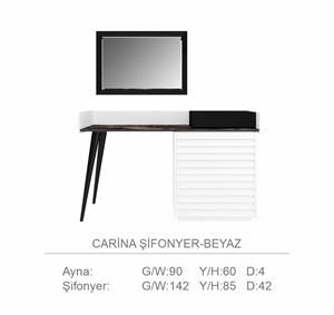 Corsa Beyaz Yatak Odası Takımı