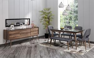 Corsa Ceviz Yemek Odası Takımı