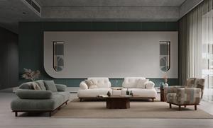 Lois Beyaz Koltuk Takımı