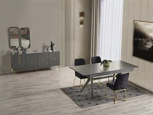 Roma Antrasit Yemek Odası Takımı