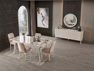 Şile Beyaz Yemek Odası Takımı