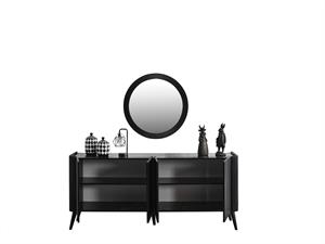 Şile Siyah Yemek Odası Takımı