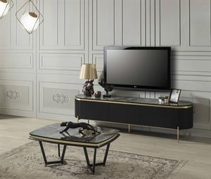 Tesla Siyah Gold Tv Alt Blok
