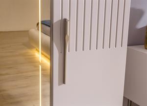 Tress Tek Kapılı Mdf Boyalı Kapaklı Dolap