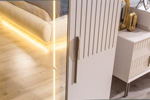 Tress Tek Kapılı Mdf Boyalı Kapaklı Dolap