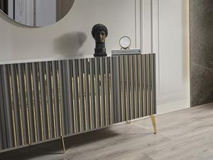 Venedik Antrasit Yemek Odası Takımı