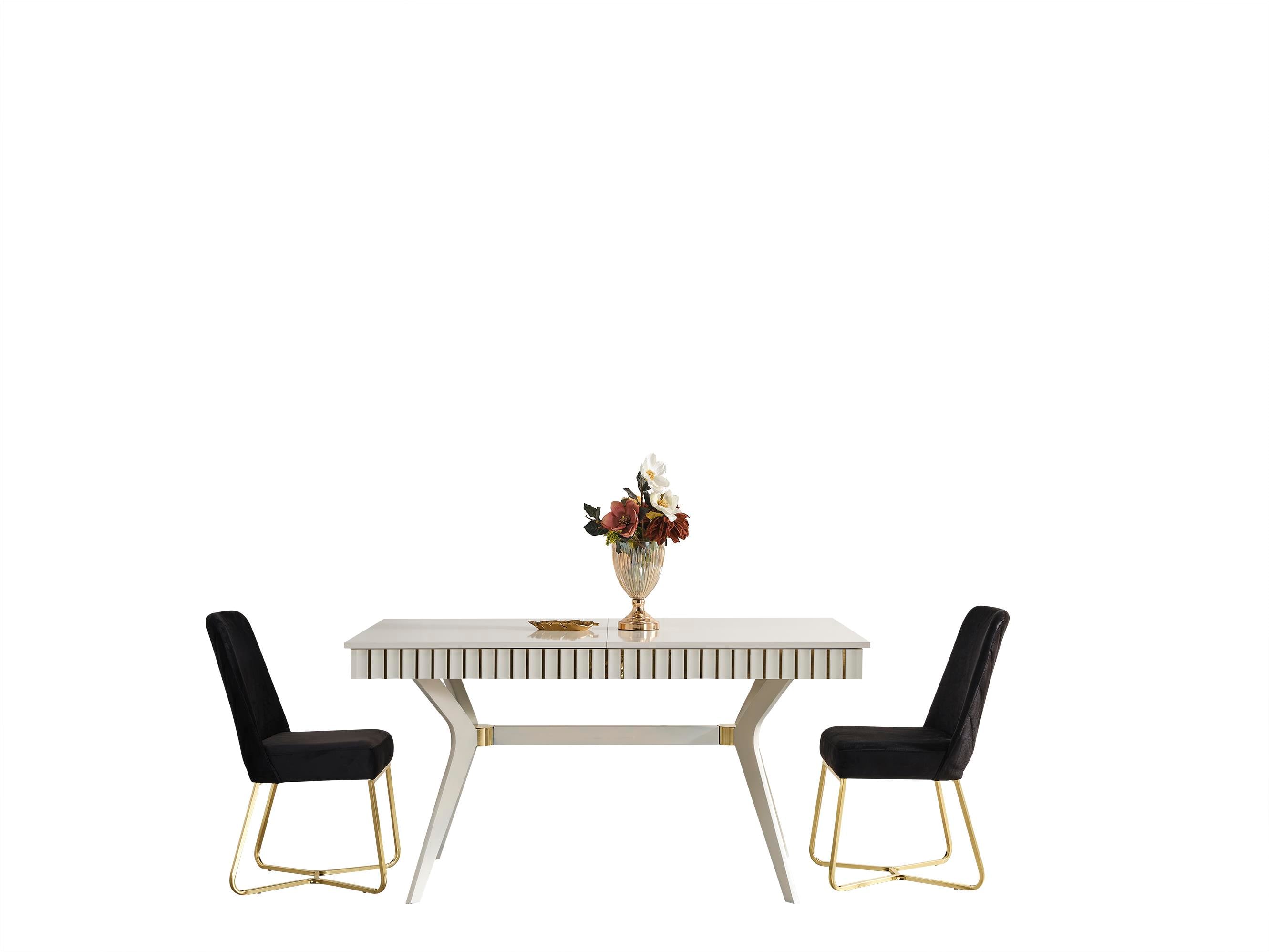 Venedik Ekru Yemek Masası