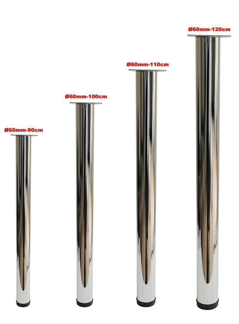 Çap 60mm 100cm Uzun Ölçü Ahşap İçin Masa Ayağı