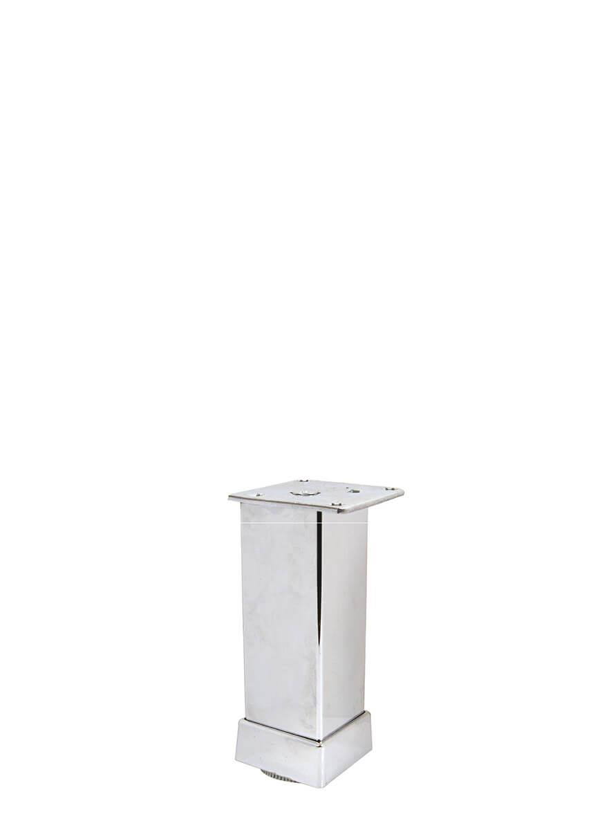 10cm 40x40mm Kare Alüminyum Düz Parlak Eloksal Baza Ayağı