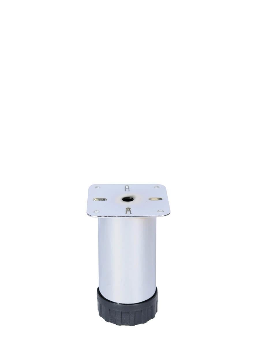 12 cm Ø 51mm Plastik Pingolu Ayarlı Metal Baza Ayağı