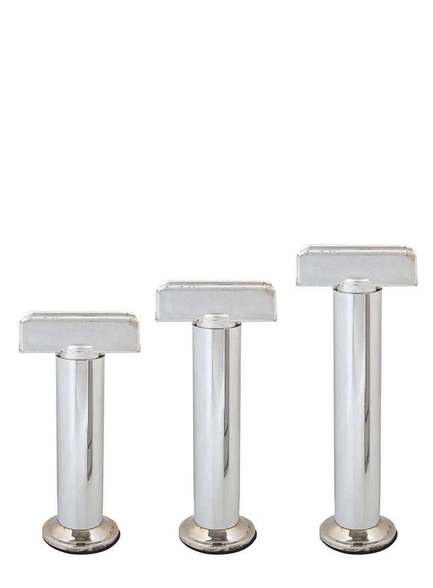 20cm Ø32mm U Geçme Ayarlı 18mm Sunta İçin Metal Baza Ayağı
