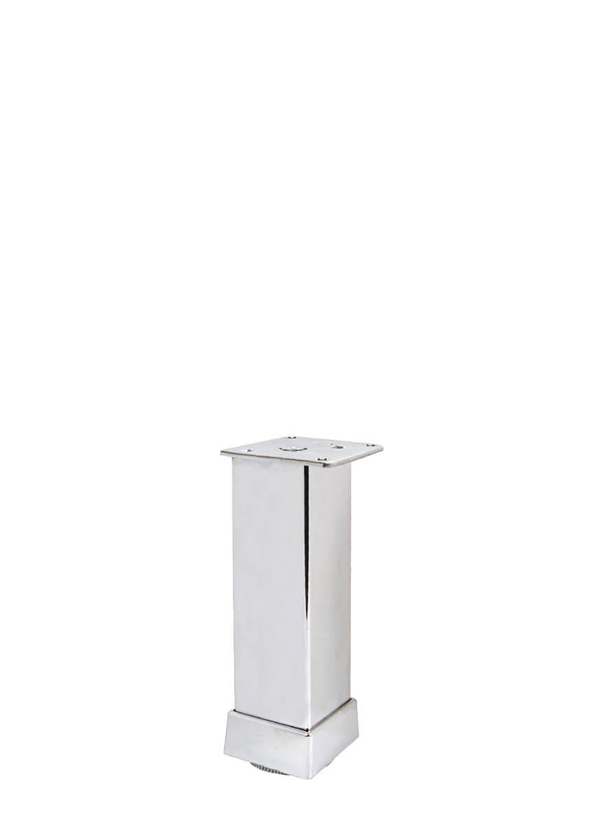 12cm 40x40mm Kare Alüminyum Düz Krom Baza Ayağı