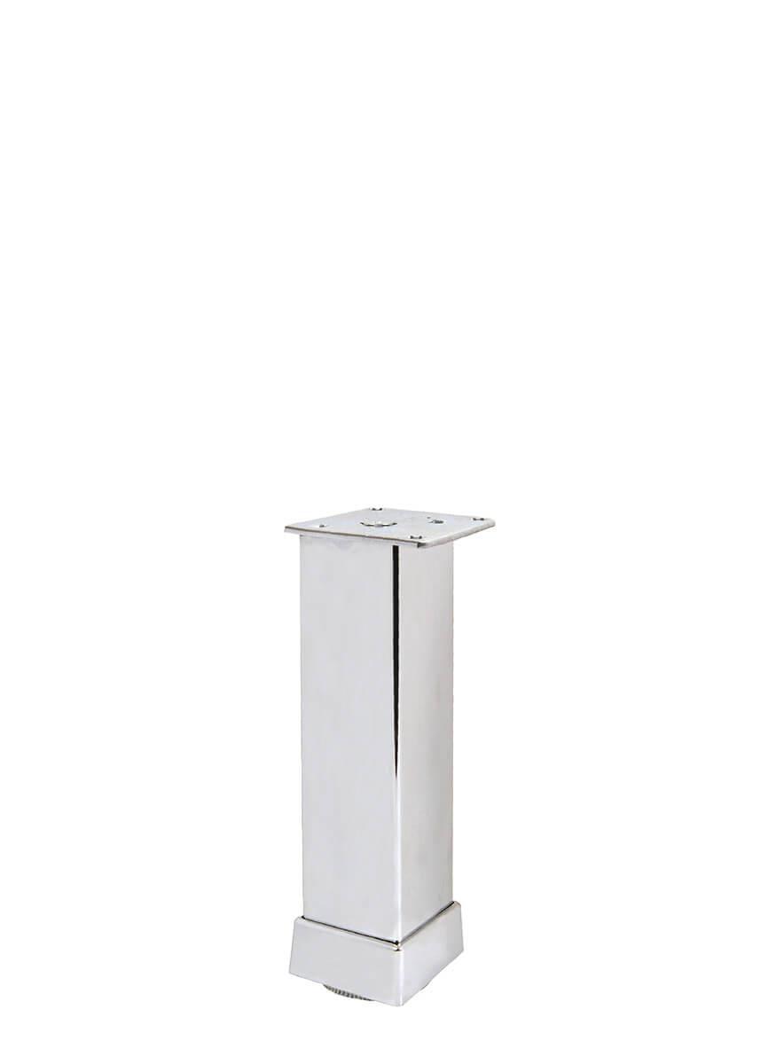15cm 40x40mm Kare Alüminyum Düz Krom Baza Ayağı
