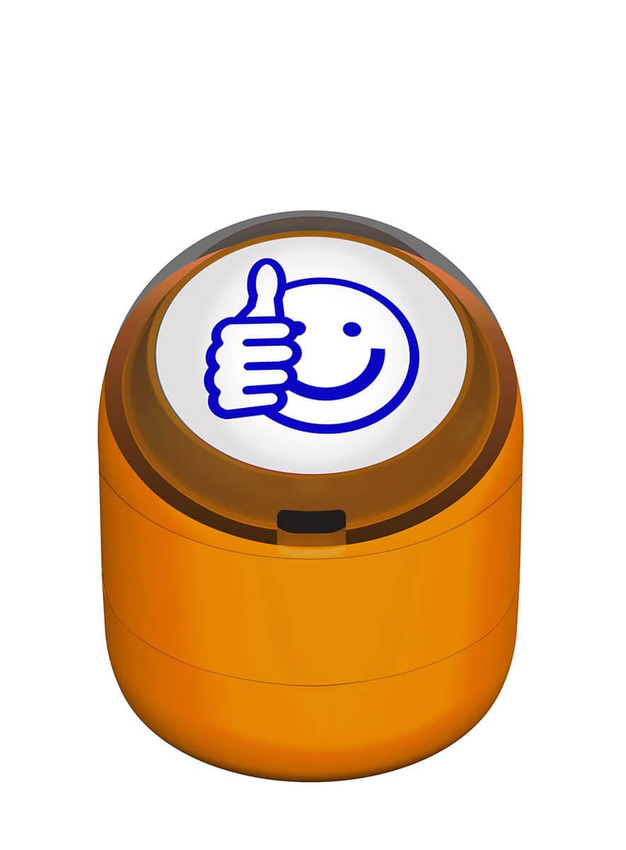 Ok Emojili Motivasyon Kaşesi 22mm Yuvarlak