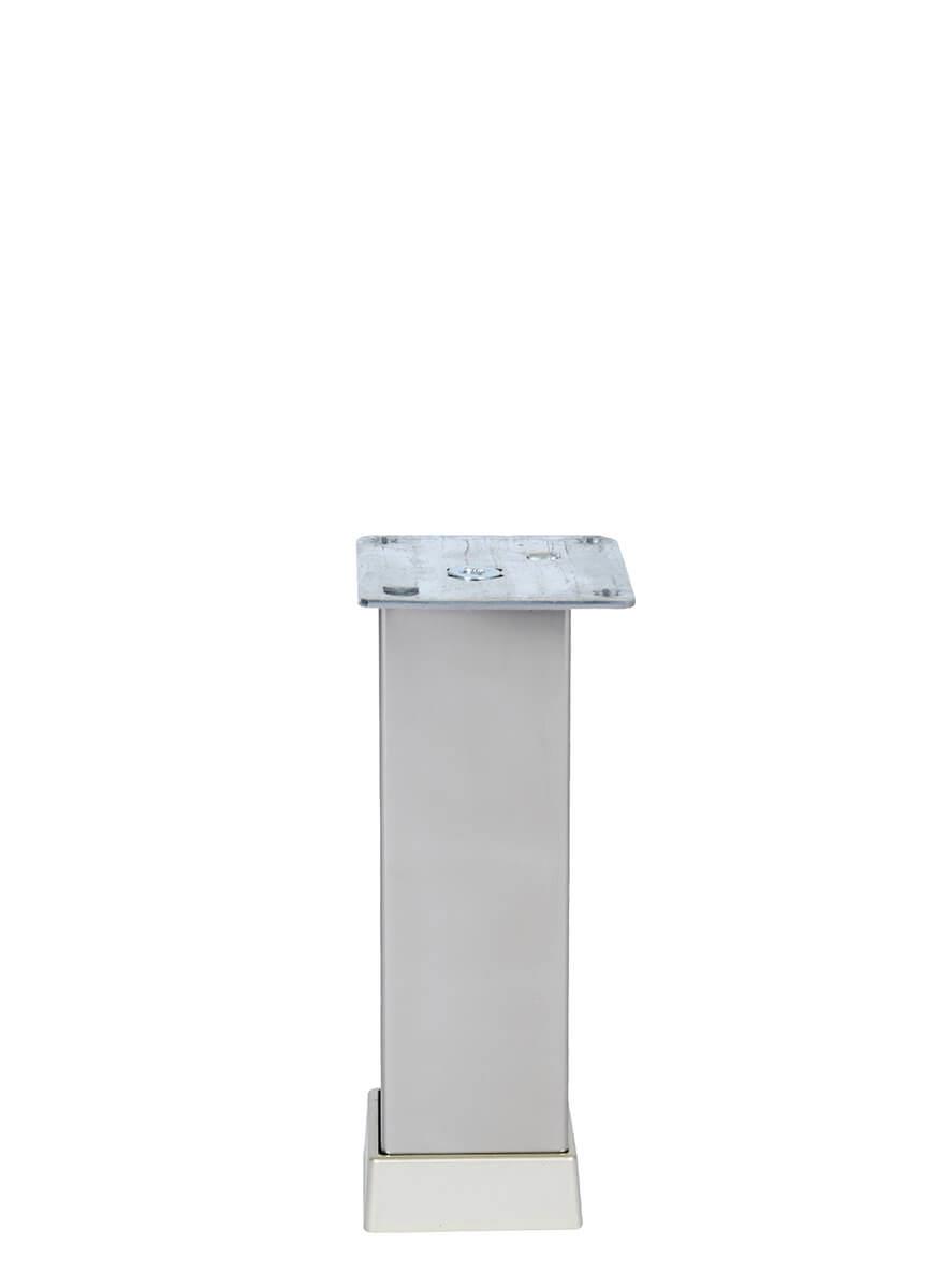 20cm 40x40mm Kare Alüminyum Düz İnoks Baza Ayağı
