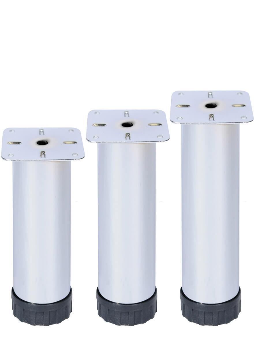 40 cm Ø 51mm Plastik Pingolu Ayarlı Metal Baza Ayağı