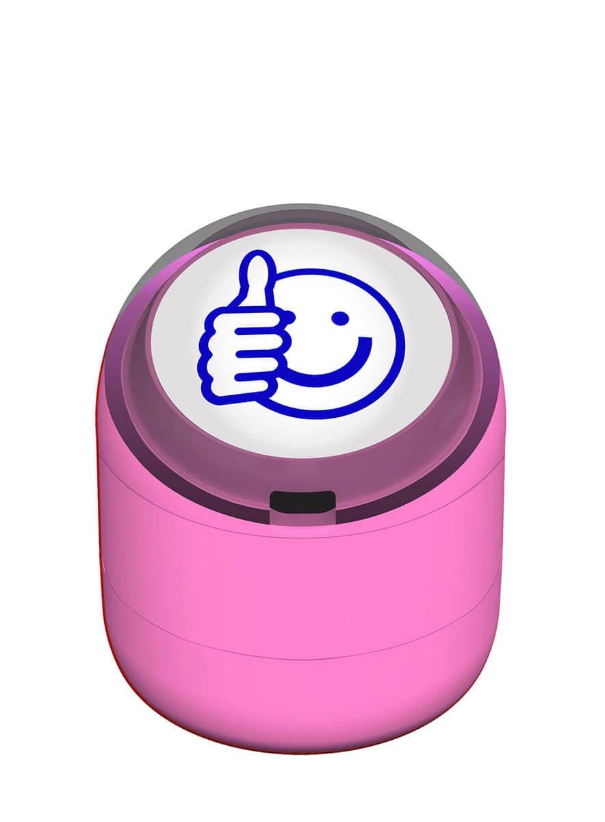 Ok Emojili Motivasyon Kaşesi 22mm Yuvarlak