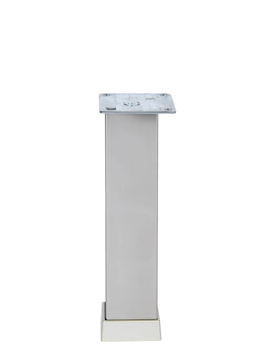 35cm 40x40mm Kare Alüminyum Düz İnoks Baza Ayağı