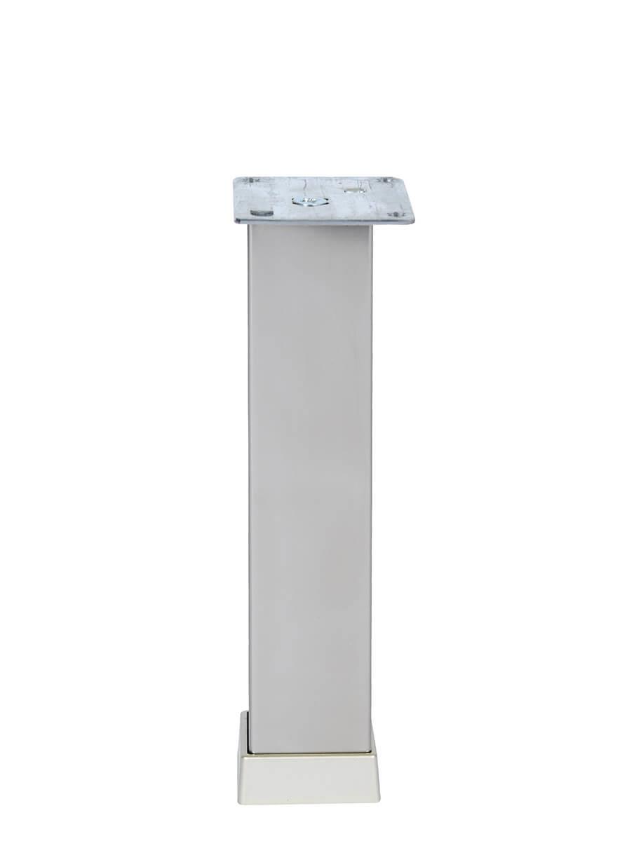 40cm 40x40mm Kare Alüminyum Düz İnoks Baza Ayağı