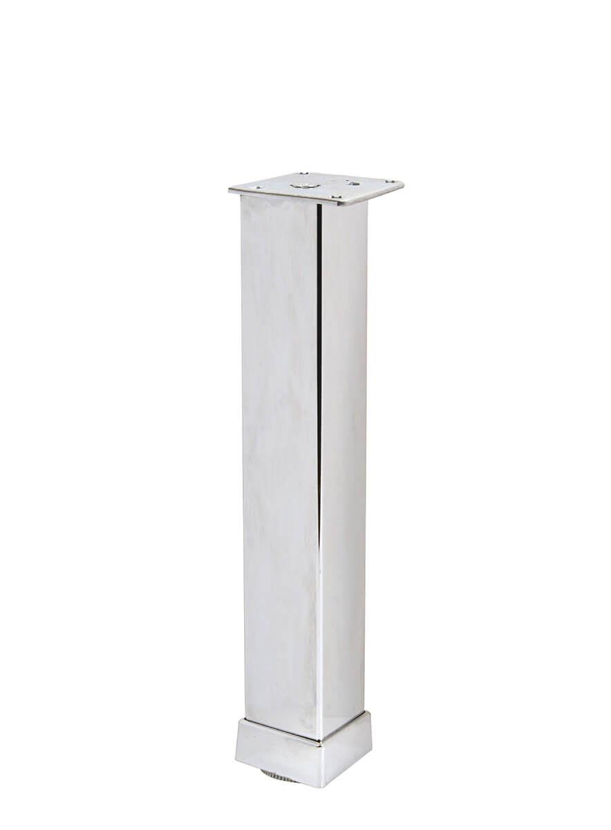 40cm 40x40mm Kare Alüminyum Düz Parlak Eloksal Baza Ayağı