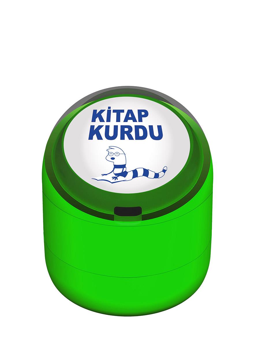 Kitap Kurdu Motivasyon Kaşesi 22mm Yuvarlak