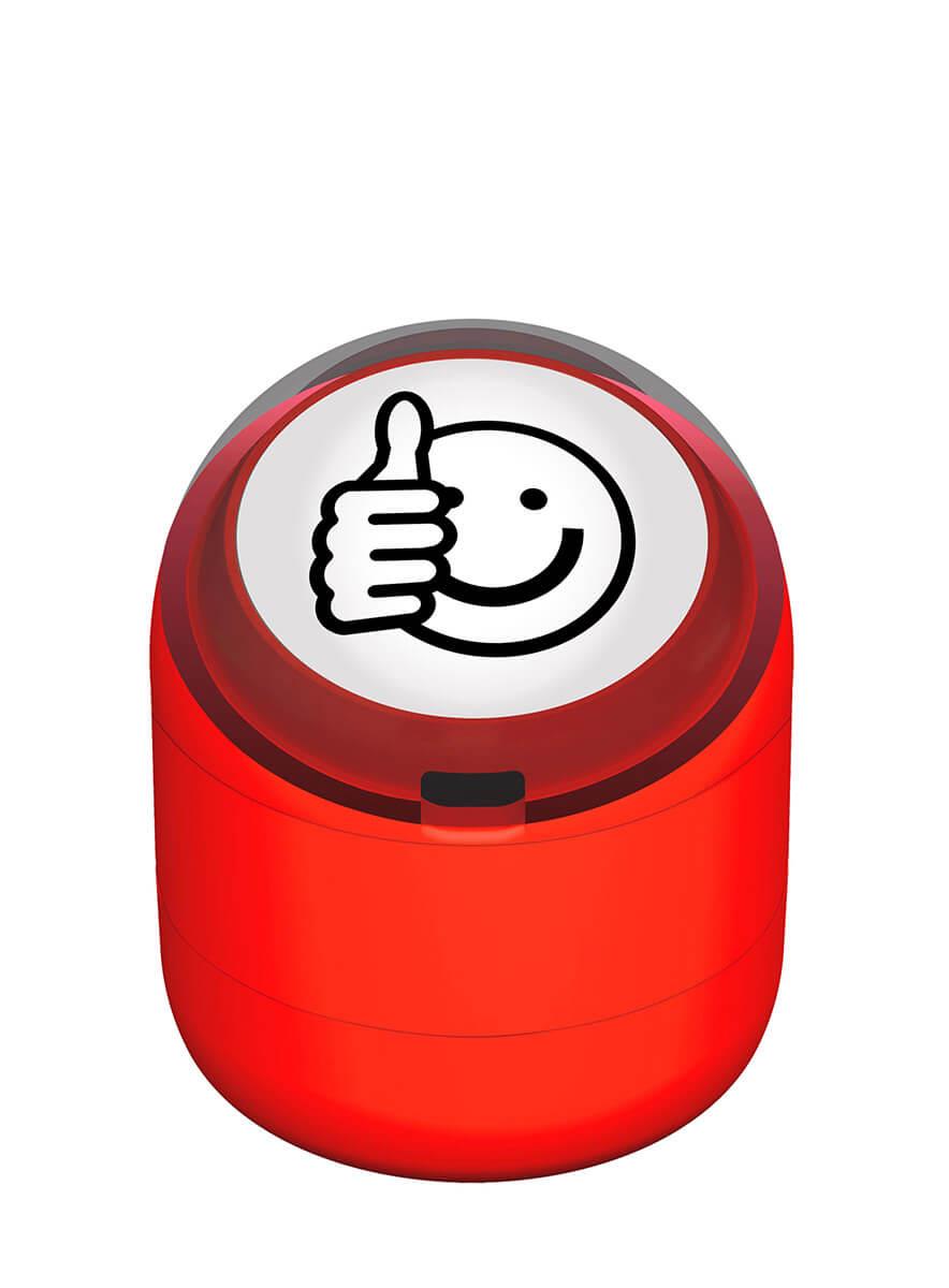 Ok Emojili Motivasyon Kaşesi 22mm Yuvarlak